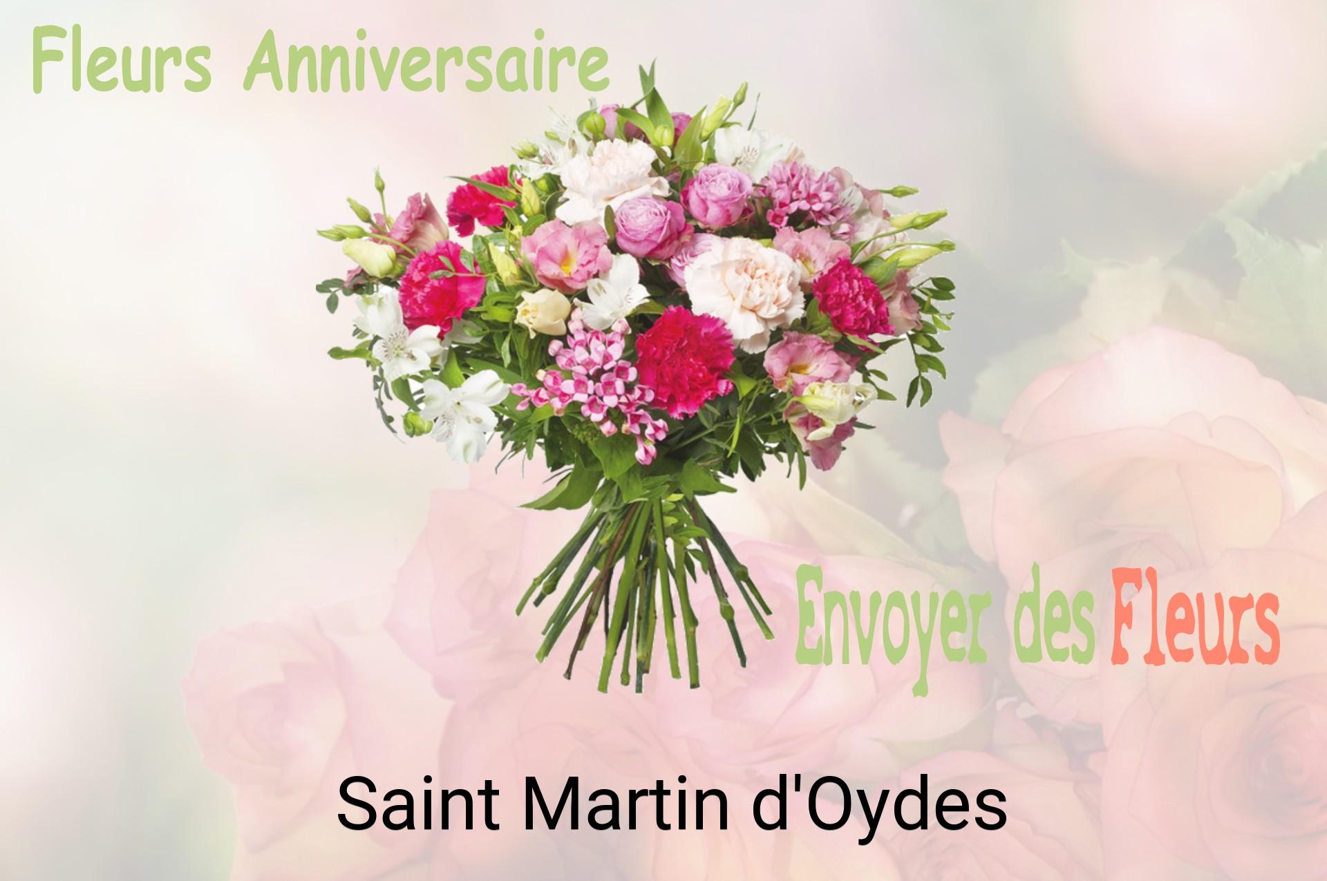 Bouquet de fleurs d’anniversaire livré à Saint-Martin-d'Oydes